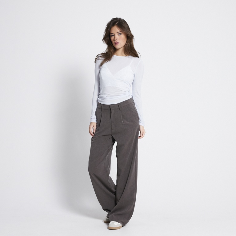 Sheer long-sleeve top "Zinna"